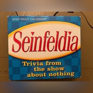 2020 Seinfeldia Daily Desk Calendar w/ built In easel. Sellers Publishing.